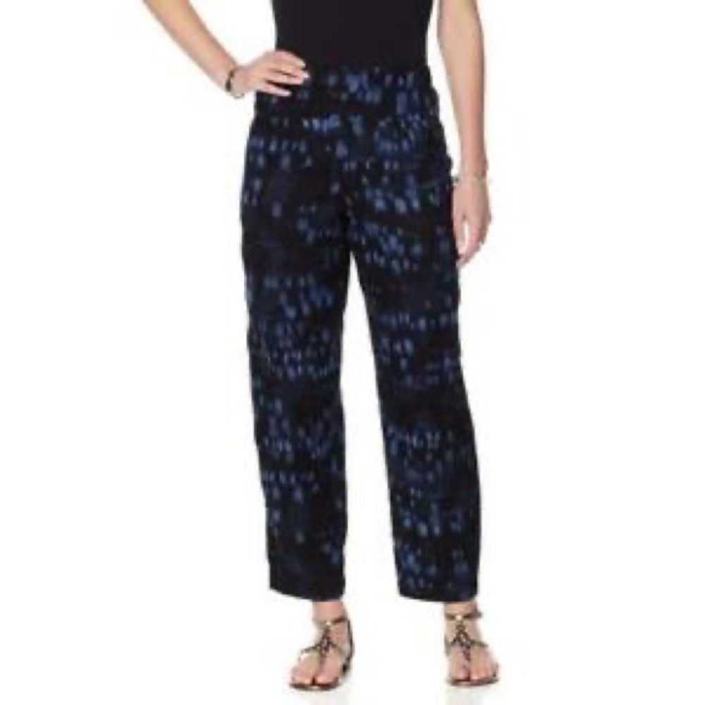 Melissa Mccarthy seven7 Blue pull on ankle pant M